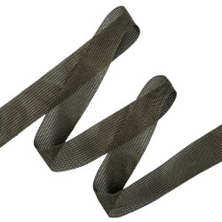 Окантовочная лента-бейка, цвет Тёмно-Серый 22мм (на отрез)  в Коломне