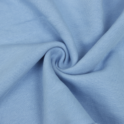 Ткань Футер 3-х нитка, Петля, цвет Светло-Голубой (на отрез)  в Коломне