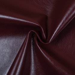 Ткань Дерматин (Кожзам) для мебели, цвет Бордовый (на отрез)  в Коломне