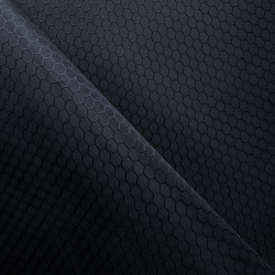 Ткань Оксфорд 300D PU Рип-Стоп СОТЫ, цвет Черный (на отрез)  в Коломне