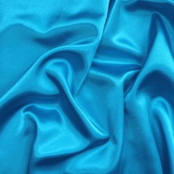 *Ткань Атлас-сатин, цвет Голубой (на отрез)  в Коломне