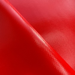Тентовый материал ПВХ 600 гр/м2 плотная, Красный (Ширина 150см), на отрез  в Коломне, 600 г/м2, 1189 руб