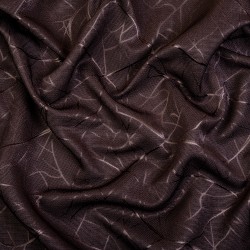 Ткань Блэкаут для штор &quot;Ледовое тиснение цвет Темно-Коричневый&quot; (на отрез)  в Коломне