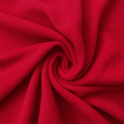 Флис Односторонний 130 гр/м2, цвет Красный (на отрез)  в Коломне