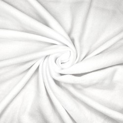 Флис Односторонний 130 гр/м2, цвет Белый (на отрез)  в Коломне