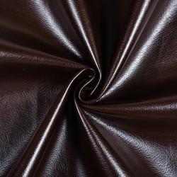 Ткань Дерматин (Кожзам) для мебели, цвет Темно-Коричневый (на отрез)  в Коломне