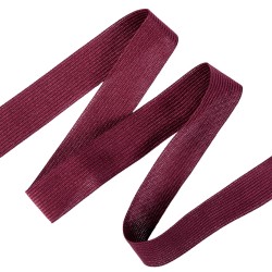 Окантовочная лента-бейка, цвет Бордовый 22мм (на отрез)  в Коломне
