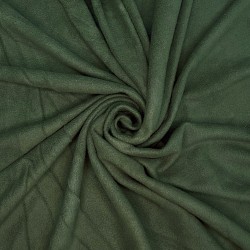 Ткань Флис Односторонний 130 гр/м2, цвет Темный хаки (на отрез)  в Коломне