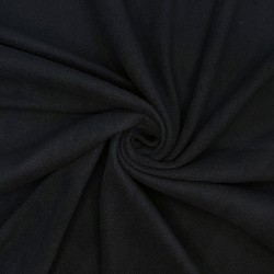 Флис Односторонний 130 гр/м2, цвет Черный (на отрез)  в Коломне