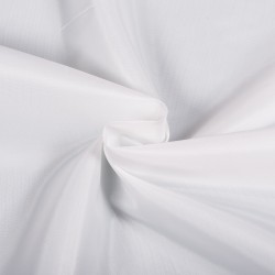 Ткань подкладочная Таффета 190Т, цвет Белый (на отрез)  в Коломне