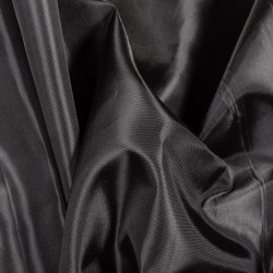 Ткань подкладочная Таффета 190Т, цвет Черный (на отрез)  в Коломне