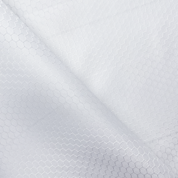 Ткань Оксфорд 300D PU Рип-Стоп СОТЫ, цвет Белый (на отрез)  в Коломне