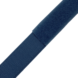 Контактная лента 25мм цвет Синий (велькро-липучка, на отрез)  в Коломне
