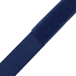 Контактная лента 25мм цвет Тёмно-Синий (Велькро-липучка), на отрез  в Коломне