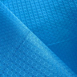 Ткань Оксфорд 300D PU Рип-Стоп СОТЫ, цвет Голубой (на отрез)  в Коломне