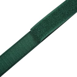 Контактная лента 25мм цвет Зелёный (велькро-липучка, на отрез)  в Коломне