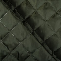Стеганая подкладочная ткань с синтепоном (100гр/м2), цвет Хаки (на отрез)  в Коломне