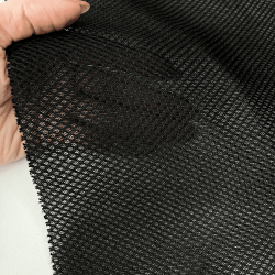 Сетка 3D трехслойная Air mesh 165 гр/м2, цвет Черный (на отрез)  в Коломне