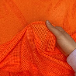Трикотажная Сетка 75 г/м2, цвет Оранжевый (на отрез)  в Коломне