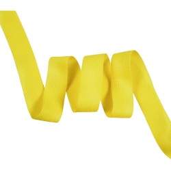 Окантовочная лента-бейка, цвет Жёлтый 22мм (на отрез)  в Коломне